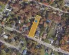 Aerial view of property's location featuring property parcel outlined Aerial view of property's location featuring property parcel outlined