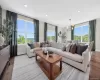 Open-concept living space featuring recessed lighting. Open-concept living space featuring recessed lighting.