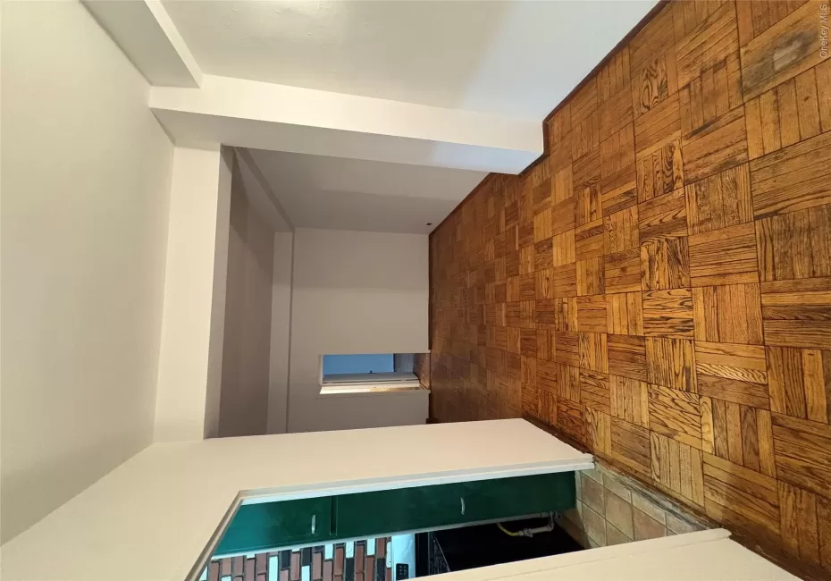 Hall featuring parquet flooring Hall featuring parquet flooring