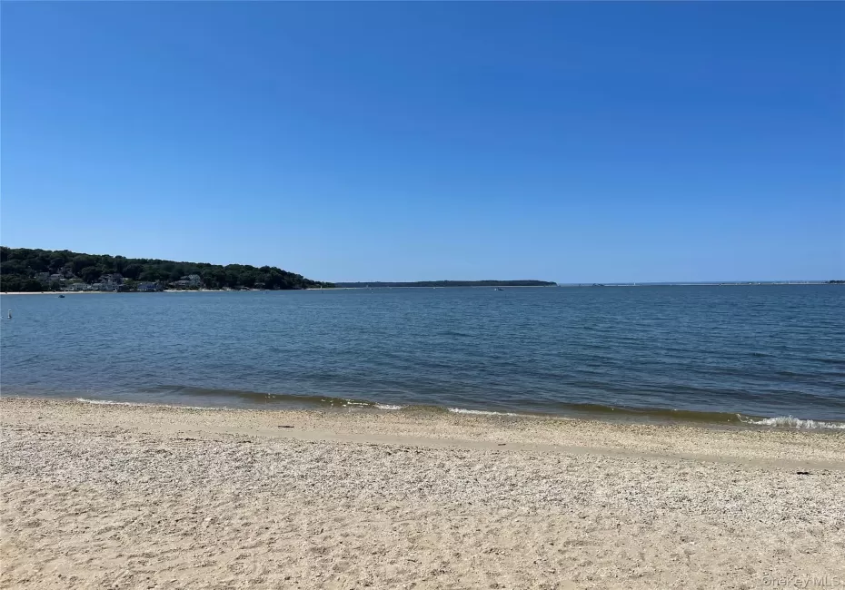 Water view with local beach Water view with local beach