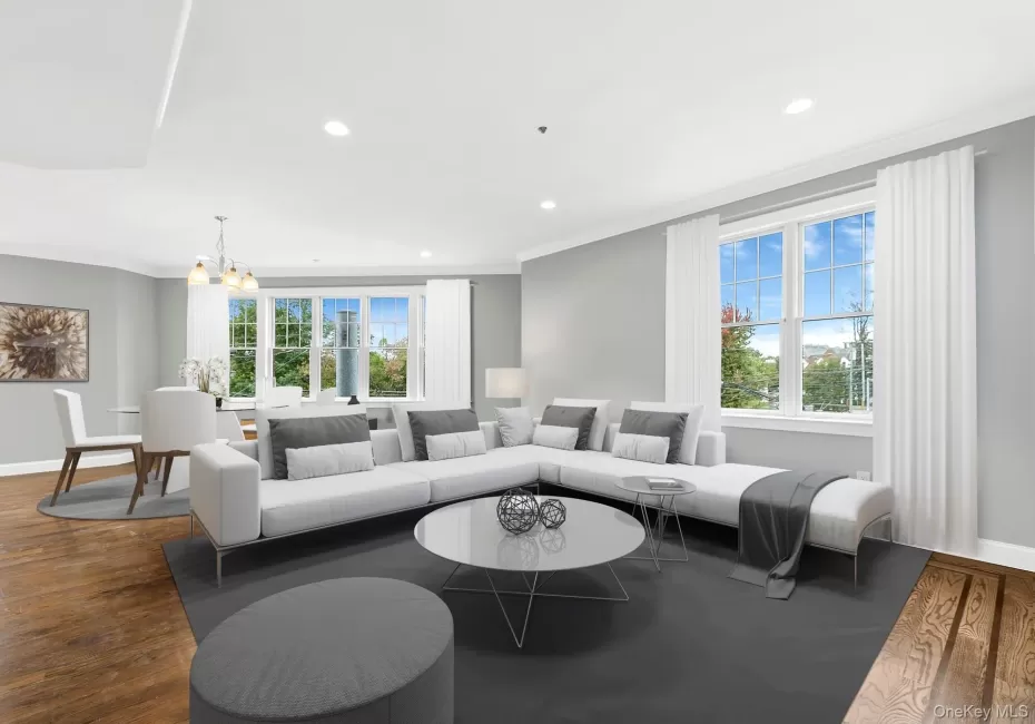 Virtually Staged - Open Living room and Dining Room Virtually Staged - Open Living room and Dining Room