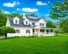 Inviting Colonial with wrap-around front Porch at the end of a cul-de-sac on over an acre Inviting Colonial with wrap-around front Porch at the end of a cul-de-sac on over an acre