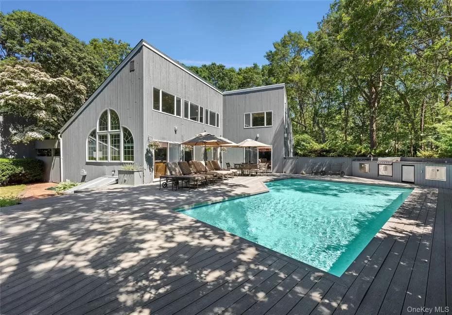 Welcome to Gorgeous gunite pool, huge deck and outdoor kitchen is perfect for entertaining Welcome to Gorgeous gunite pool, huge deck and outdoor kitchen is perfect for entertaining