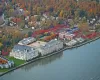 Autumn View of Paradise Harbor Condominium, Piermont, New York. Autumn View of Paradise Harbor Condominium, Piermont, New York.