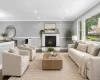 Virtually staged living room Virtually staged living room