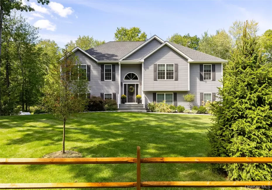 Split rail fence and fresh landscape provide wonderful curb appeal Split rail fence and fresh landscape provide wonderful curb appeal