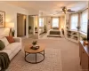 Virtually Staged-Mirrored closet doors, ceiling fan, multiple windows with blinds, built-in shelving. Virtually Staged-Mirrored closet doors, ceiling fan, multiple windows with blinds, built-in shelving.