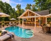 Virtual pool deck area Virtual pool deck area