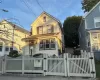 View of front of house with a gate and a fenced front yard View of front of house with a gate and a fenced front yard