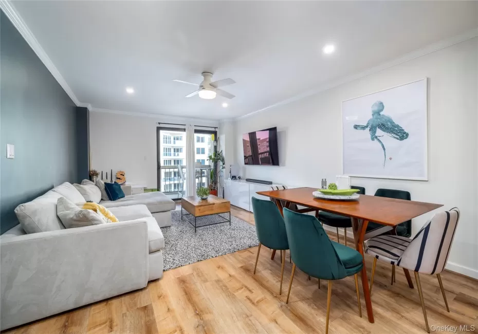 Mint condition living space with ocean views and recessed lighting Mint condition living space with ocean views and recessed lighting