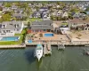 Aerial shot of waterfront Aerial shot of waterfront
