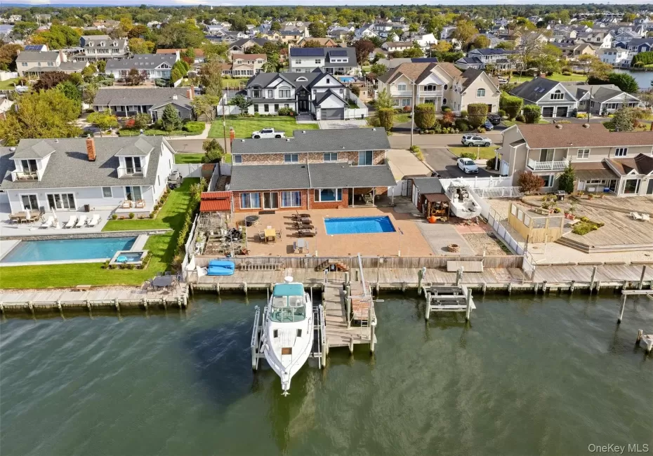 Aerial shot of waterfront Aerial shot of waterfront