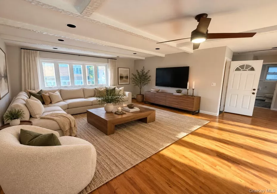 Virtually staged living room Virtually staged living room