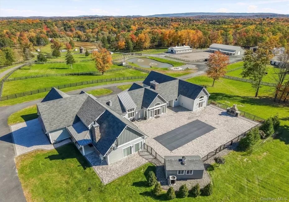 Aerial view of of this absolutely gorgeous equestrian estate on sprawling 36 acres Aerial view of of this absolutely gorgeous equestrian estate on sprawling 36 acres