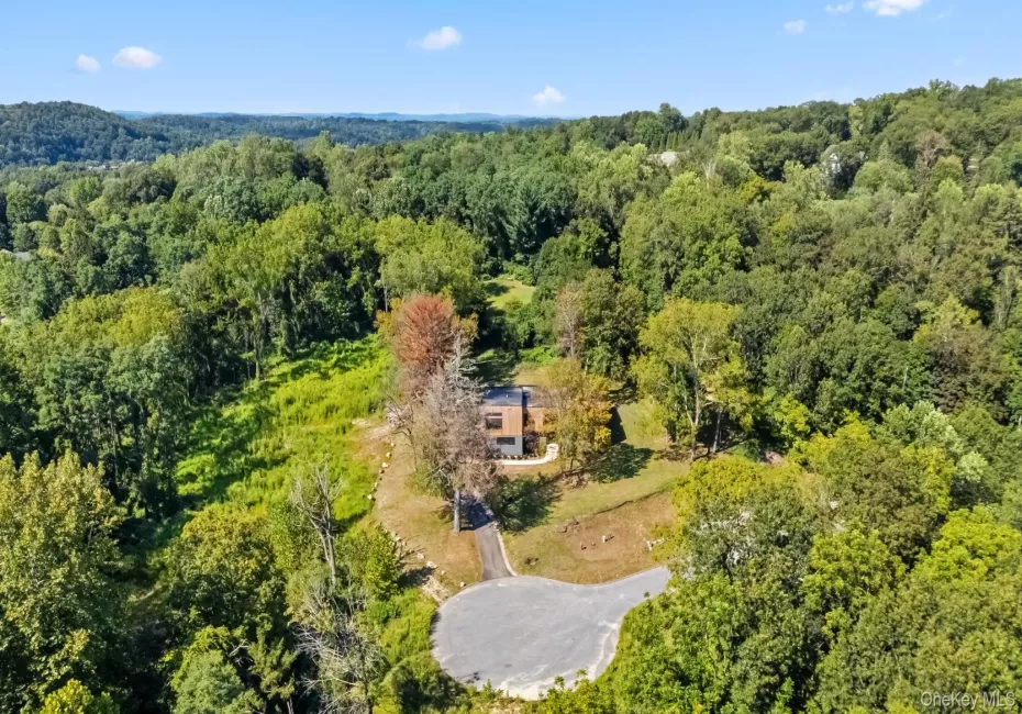 Drone / aerial view of a heavily wooded area Drone / aerial view of a heavily wooded area