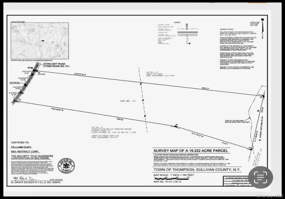 Survey map / technical document Survey map / technical document
