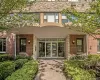 Doorway to property with french doors and brick siding Doorway to property with french doors and brick siding