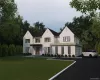 View of front of property with a front yard, asphalt driveway, stucco siding, and an attached garage View of front of property with a front yard, asphalt driveway, stucco siding, and an attached garage