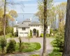 Front of house with Long Island Sound Front of house with Long Island Sound