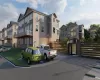 Multi-story residential buildings featuring siding exteriors and multiple balconies Multi-story residential buildings featuring siding exteriors and multiple balconies