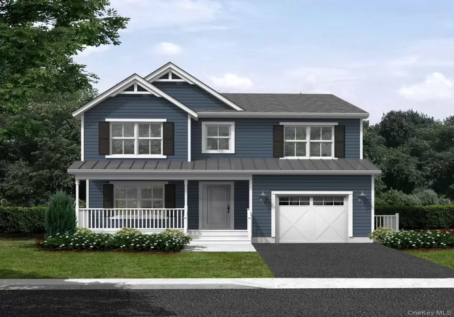View of front of home featuring covered porch, a standing seam roof, driveway, a garage, and a metal roof View of front of home featuring covered porch, a standing seam roof, driveway, a garage, and a metal roof