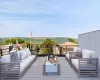 Expansive private rooftop terrace with breathtaking Hudson River and Palisades views-perfect for outdoor entertaining Expansive private rooftop terrace with breathtaking Hudson River and Palisades views-perfect for outdoor entertaining