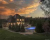 A backyard daydream, where a pristine pool and playful pops of luxury invite you to dive right in. A backyard daydream, where a pristine pool and playful pops of luxury invite you to dive right in.