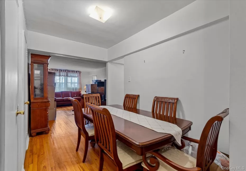 Dining room featuring light wood-style flooring Dining room featuring light wood-style flooring