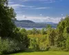 View of mountain backdrop featuring a heavily wooded area View of mountain backdrop featuring a heavily wooded area