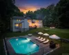 Stunning backyard with pool and lots of entertaining spaces. Stunning backyard with pool and lots of entertaining spaces.