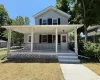 Front of home with covered porch Front of home with covered porch