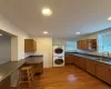 Spacious eat-in kitchen with washer and dryer Spacious eat-in kitchen with washer and dryer