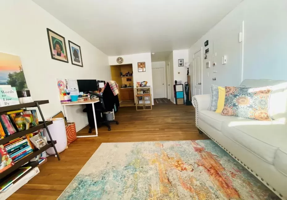 Home office featuring wood finished floors Home office featuring wood finished floors