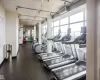 View of workout area View of workout area