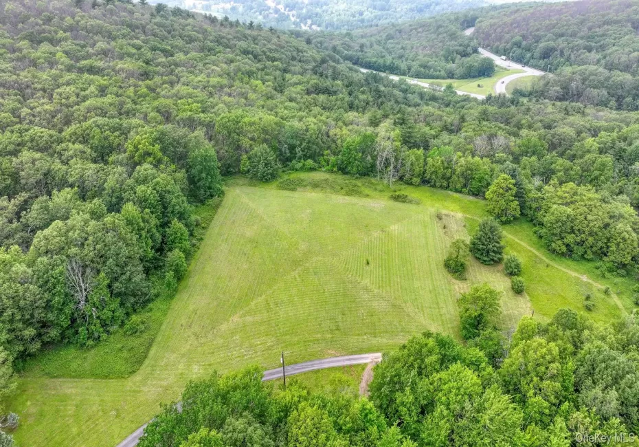 Drone / aerial view of a heavily wooded area Drone / aerial view of a heavily wooded area