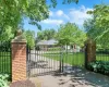 Private entry with an iron cast front gate Private entry with an iron cast front gate
