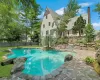 Resort-style living awaits at this spectacular, freshly renovated Tudor with an expansive, recently updated saltwater pool in the heart of the Edgemont. Resort-style living awaits at this spectacular, freshly renovated Tudor with an expansive, recently updated saltwater pool in the heart of the Edgemont.