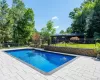 Back of Home with View of Pool Back of Home with View of Pool