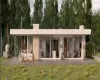 Front view - example of customizable modern house to be built Front view - example of customizable modern house to be built