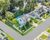 Aerial view of residential area featuring a pool Aerial view of residential area featuring a pool