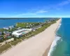 Ariel View Of Westhampton House and the private ocean front beach Ariel View Of Westhampton House and the private ocean front beach