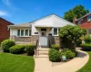 Ranch-style exterior with stone and vinyl siding Ranch-style exterior with stone and vinyl siding