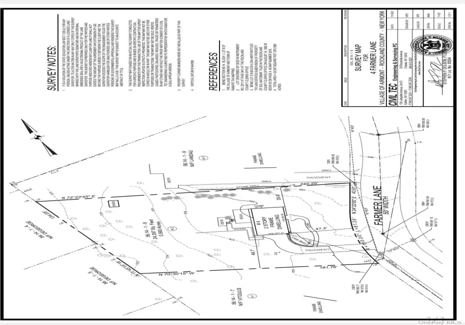 Survey map / technical document Survey map / technical document