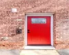 Entrance to property with brick siding Entrance to property with brick siding