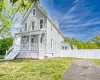 Traditional style home with covered porch Traditional style home with covered porch