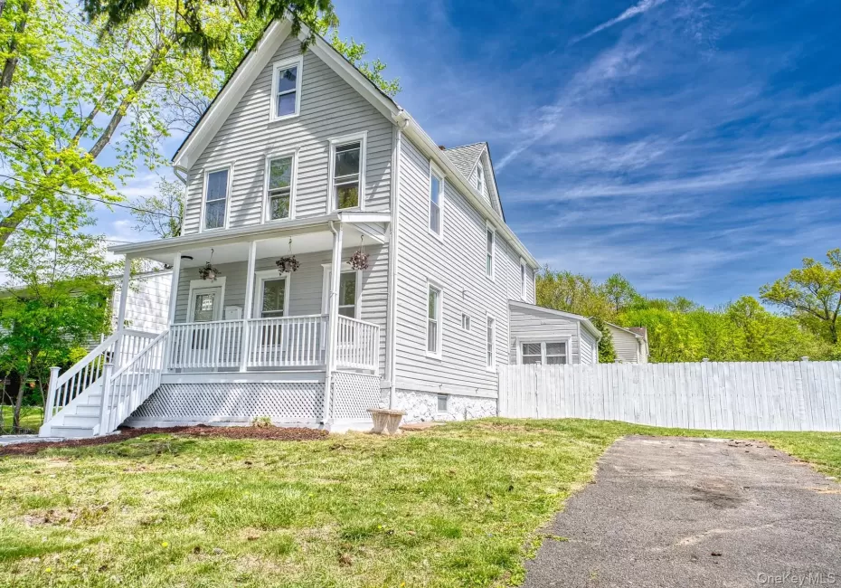 Traditional style home with covered porch Traditional style home with covered porch