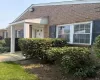 Brick front with covered entrance. Brick front with covered entrance.