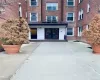 Brick facade building featuring multiple window configurations Brick facade building featuring multiple window configurations