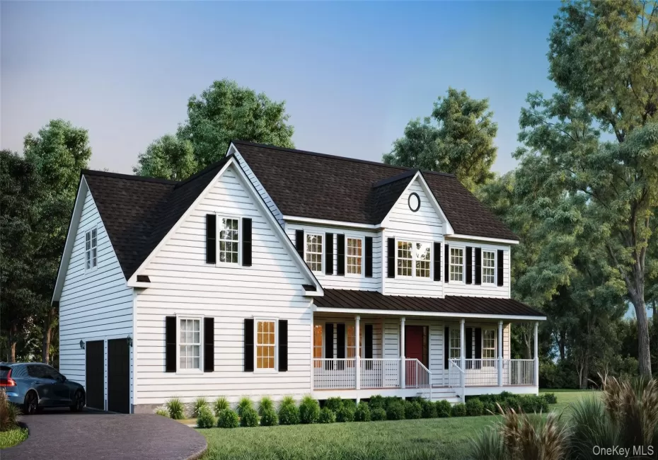 View of front of property featuring aphalt driveway, roof with shingles, and covered porch View of front of property featuring aphalt driveway, roof with shingles, and covered porch