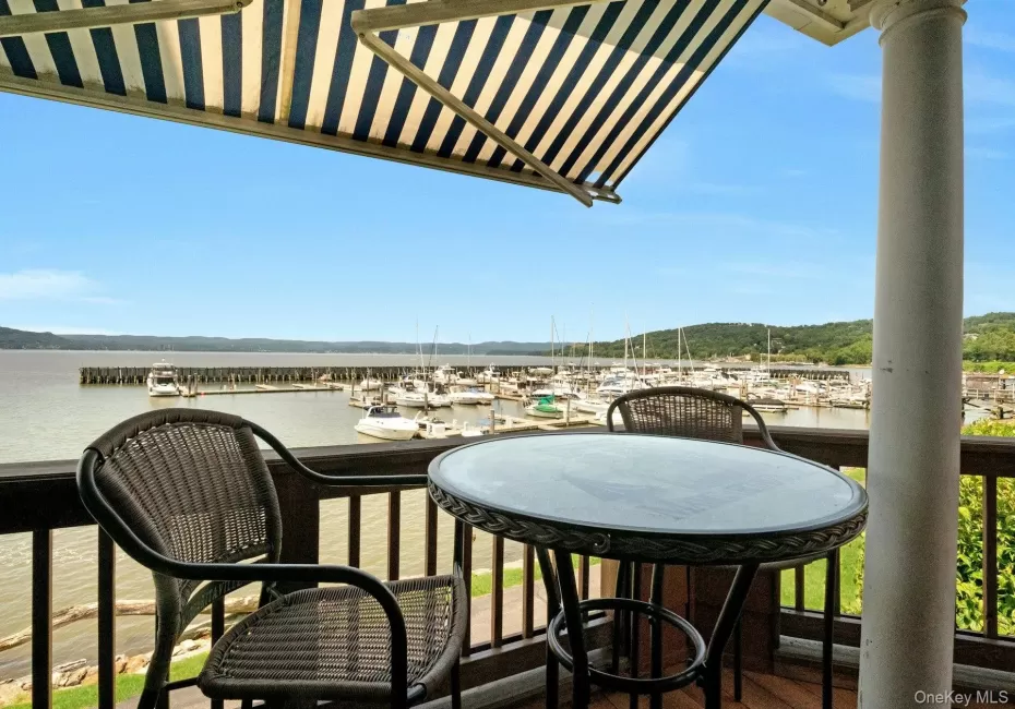 Enjoy sitting on the deck with unobstructed views of the Hudson. Enjoy sitting on the deck with unobstructed views of the Hudson.